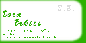 dora brkits business card